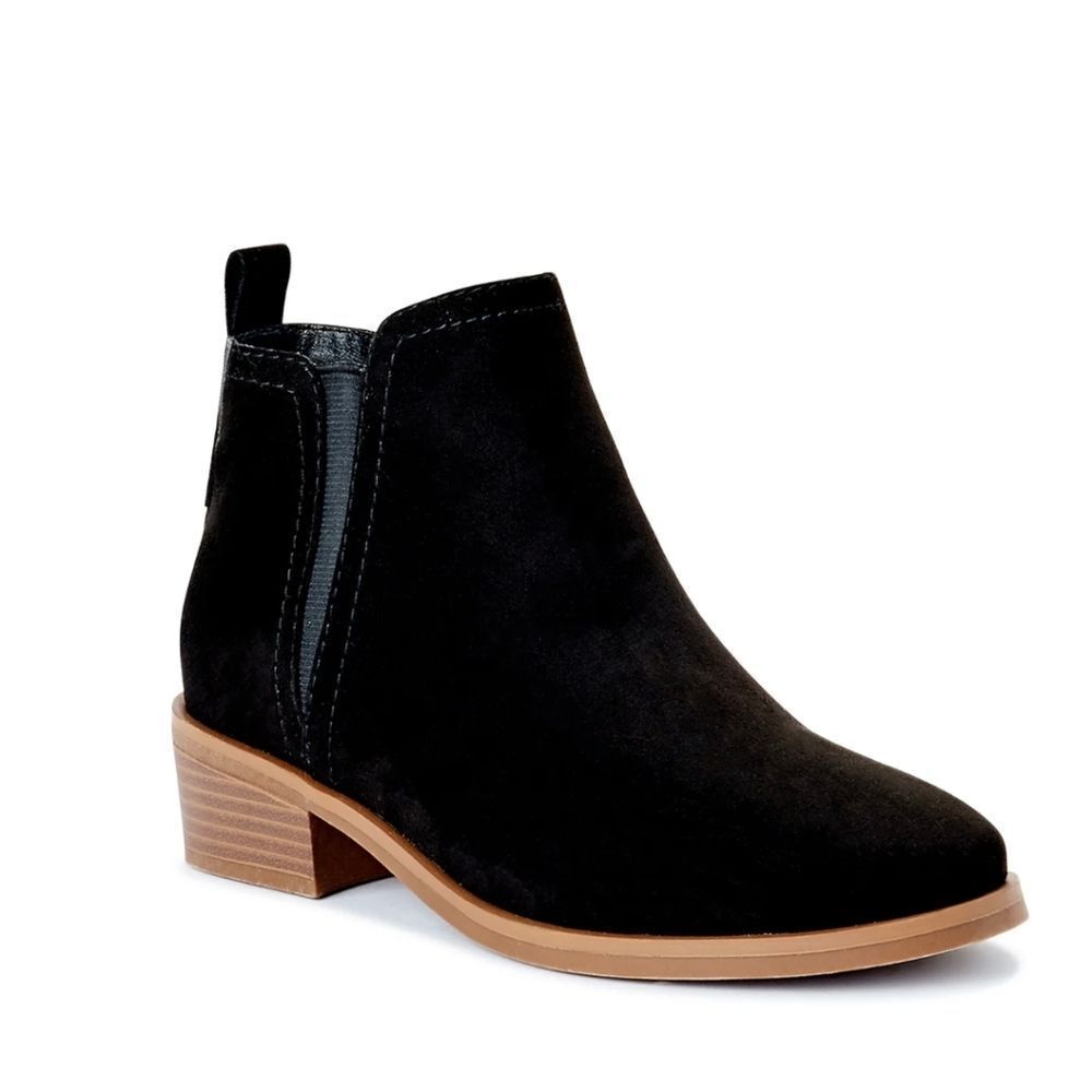 Time and Tru Women's 6 & 6W Stretch Ankle Bootie - New